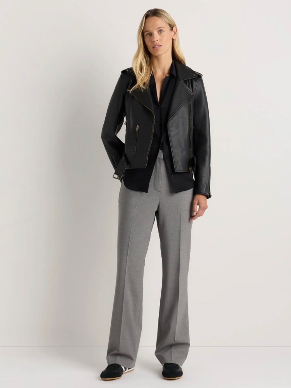 Quince Italian Wool Straight Leg Pants